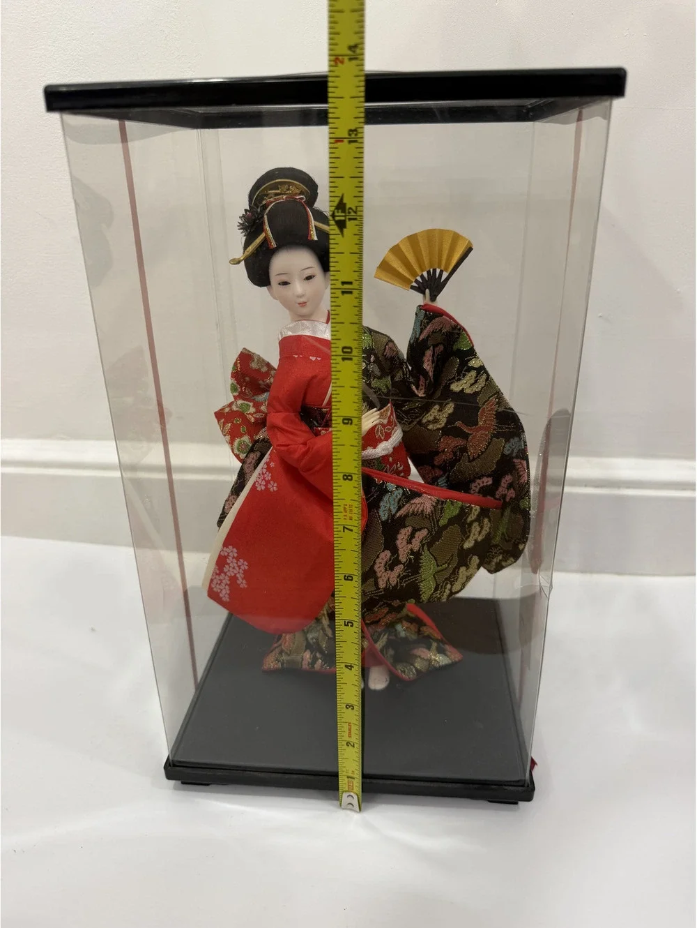 Ethnic Japanese Geisha Doll 14 inch Female Statue for Tabletop Home Gift